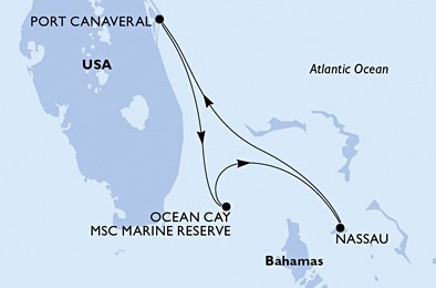 Msc Divina - Usa, Bahamy